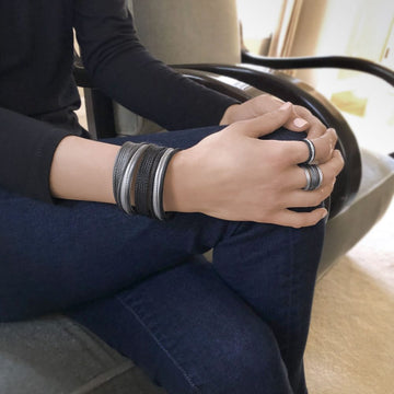 18kt Stainless Steel Triple Stack Bracelet