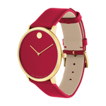 Movado Modern 47 Red Watch 0607253