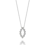 Martini Cup Mini Diamond Halo Necklace