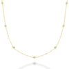 Yellow Gold Diamond By The Yard Necklace 0.22cts