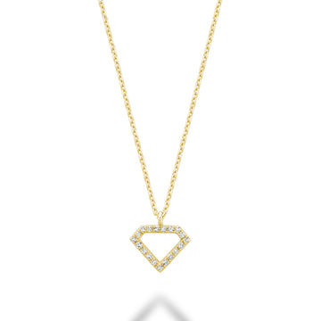 14kt Gold Diamond Charm Pendant