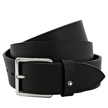 Montblanc Palladium Coated Square Buckle Belt