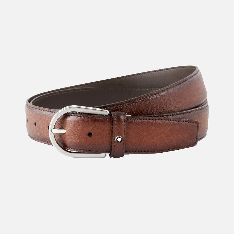 Montblanc Horseshoe Leather Belt
