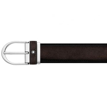 Dark Brown Suede Belt