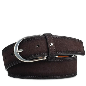 Dark Brown Suede Belt