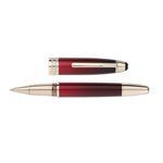 Montblanc Meisterstuck Calligraphy Solitaire Burgundy Lacquer Rollerball
