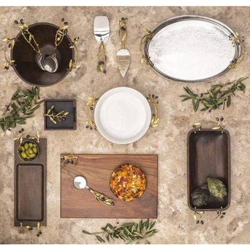 Michael Aram Olive Branch Oval Serving Tray