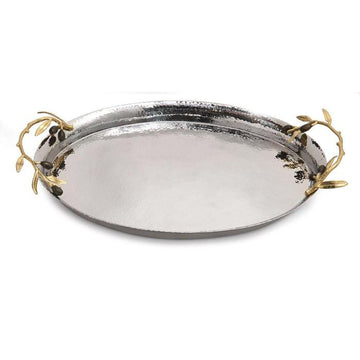 Michael Aram Olive Branch Oval Serving Tray