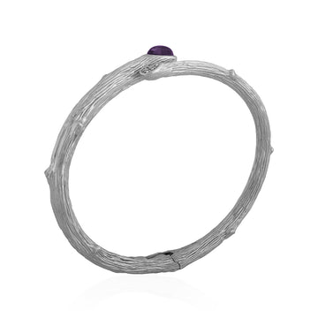 Michael Aram Enchanted Forest Amethyst and Diamond Bangle