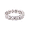 18kt Floral Eternity Diamond Ring