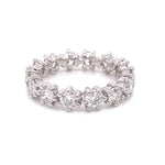 18kt Floral Eternity Diamond Ring