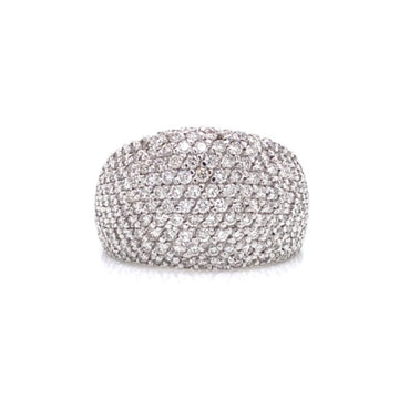 18kt White Gold Diamond Pave Ring