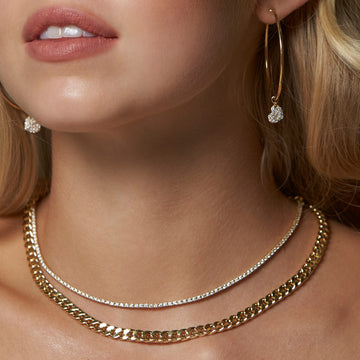 18kt Gold Diamond Tennis Necklace