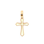 18kt Yellow Gold Pointed Cross Pendant