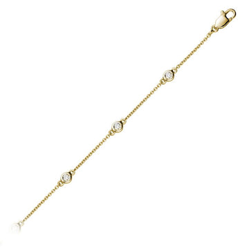 14kt Gold Diamonds by the Yard Bracelet 0.15cts