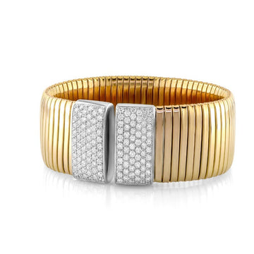 18kt Rose Gold Diamond Cuff