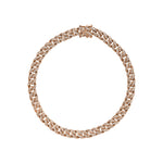 Rose Gold Small Diamond Curb Link Bracelet