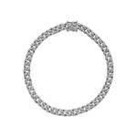 White Gold Small Diamond Curb Link Bracelet