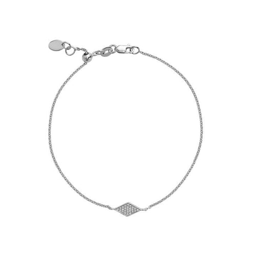 White Gold Diamond Kite Pave Bracelet