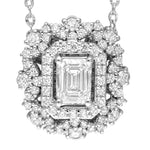 18kt Diamond Frame Necklace