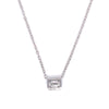 18kt White Gold Crisscut Diamond Necklace