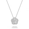 14kt Gold Floral Diamond Necklace