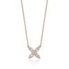 14kt Yellow Gold Marquise Flower Necklace