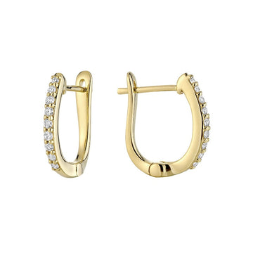 14kt Gold Diamond 0.45ct Hoops