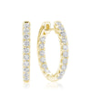 14kt Yellow Gold Oval Inside-Out Diamond Earrings 1.00cts