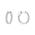 Inside Out Diamond Hoop Earrings 0.65cts