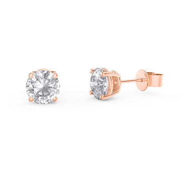 14kt Rose Gold 1.40ct Diamond Stud Earrings