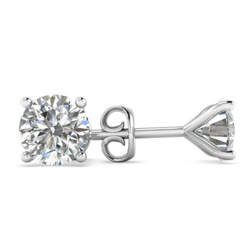 14kt White Gold 1.40ct Martini Diamond Stud Earrings