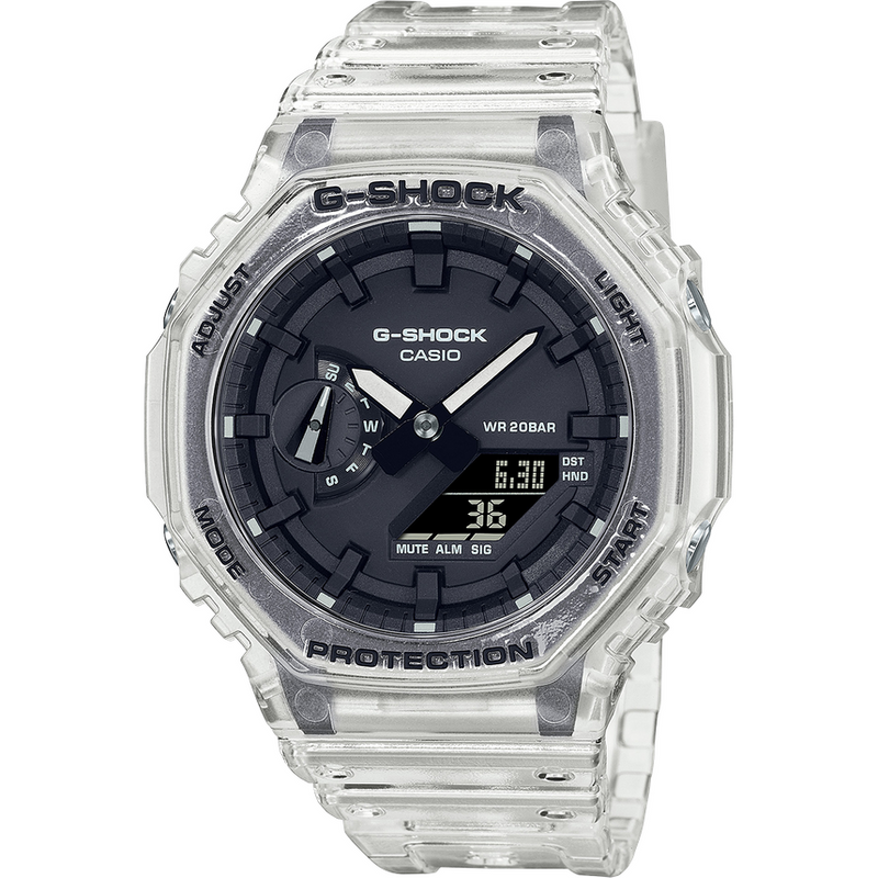 G-Shock White Skeleton Transparent Pack Series GA2100SKE-7A