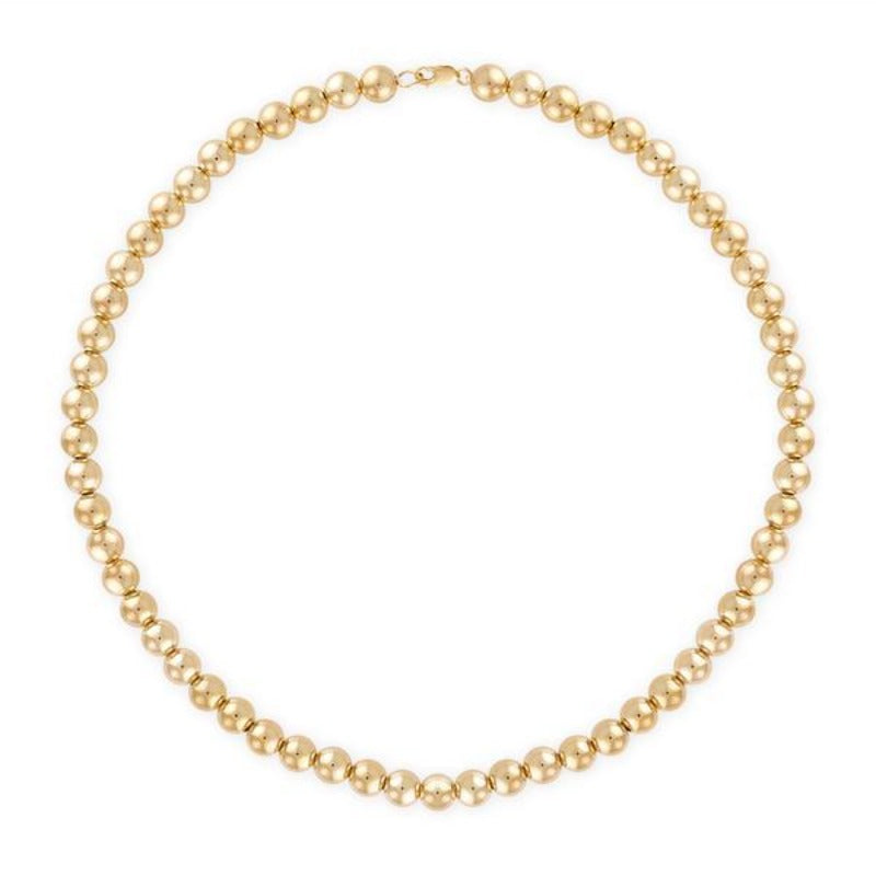 14kt Yellow Gold Large Ball Necklace