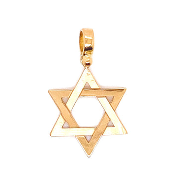 18kt Gold Star of David