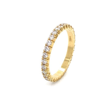 18kt Yellow Gold Optic Diamond Band