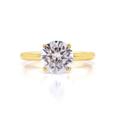 18kt Yellow Gold Simple Engagement Ring