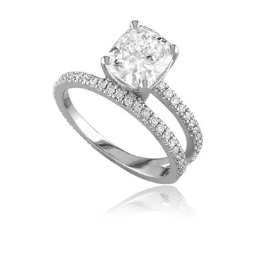18kt White Gold Wrap Diamond Ring