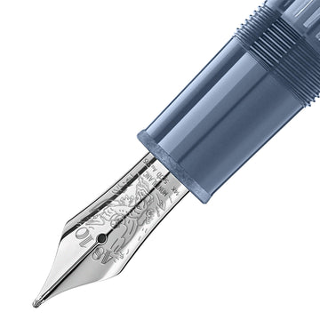 Montblanc Meisterstück Glacier LeGrand Fountain Pen Blue
