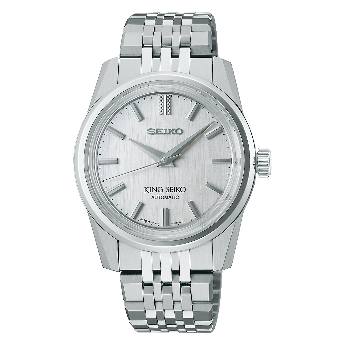 King Seiko Brushed Silver Dial SPB281