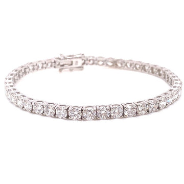 18kt White Gold 10.25ct Diamond Tennis Bracelet