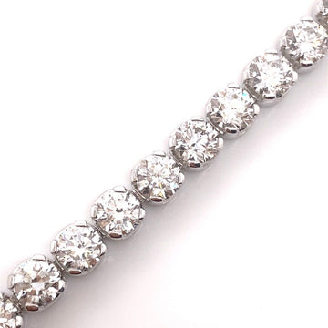 18kt White Gold 16.09ct Diamond Tennis Bracelet