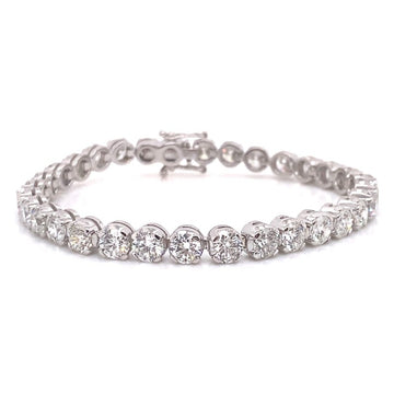 18kt White Gold 16.09ct Diamond Tennis Bracelet