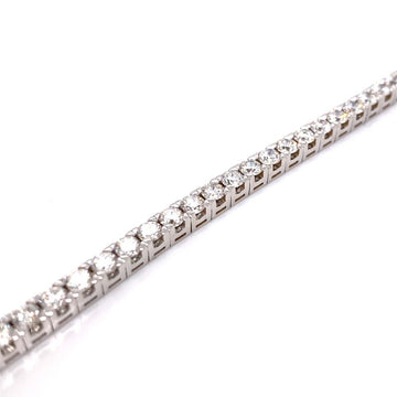 18kt White Gold 6.64ct Diamond Tennis Bracelet