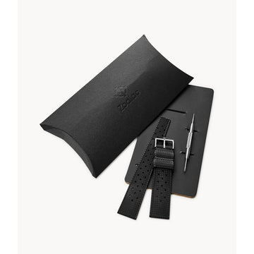 Zodiac 20mm Black Rubber Tropic Strap ZOS1007