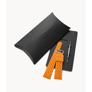 Zodiac 20mm Orange Rubber Tropic Strap ZOS1009