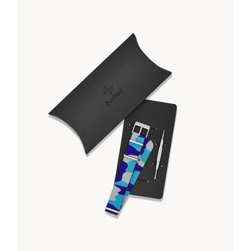 Zodiac 20mm Multicolored Caoutchouc Rubber Field Strap ZOS1012