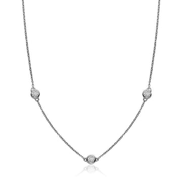 14kt Gold Diamond By The Yard Necklace