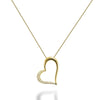 14kt Gold Diamond Heart Necklace