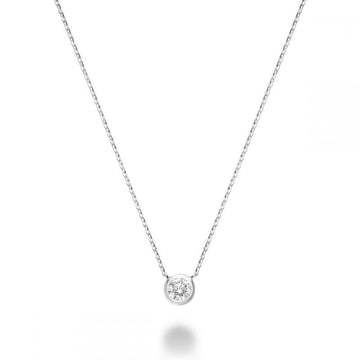 14kt Gold Bezel Set Diamond Necklace